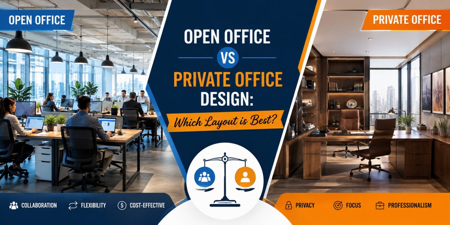 Open Office vs Private Office Design: Which Layout is Best?